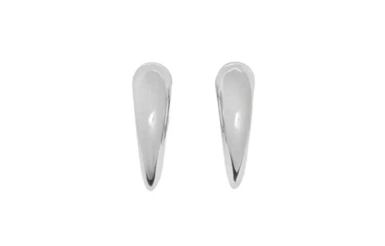 Burberry Sterling Silver Earrings Women's Silver