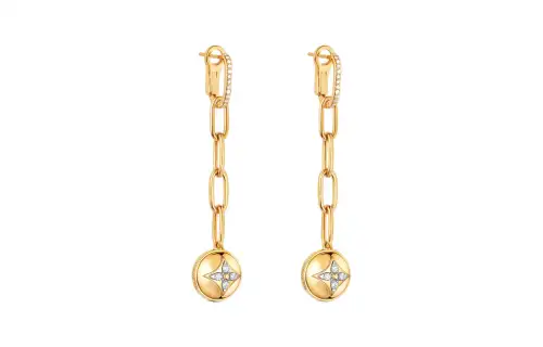 LOUIS VUITTON B BLOSSOM Earrings Women's Gold
