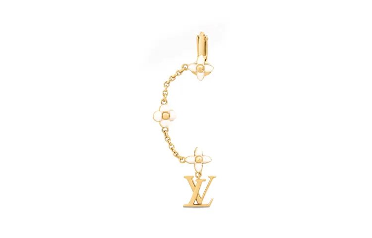 LOUIS VUITTON FLORAGRAM Earrings Women's Gold