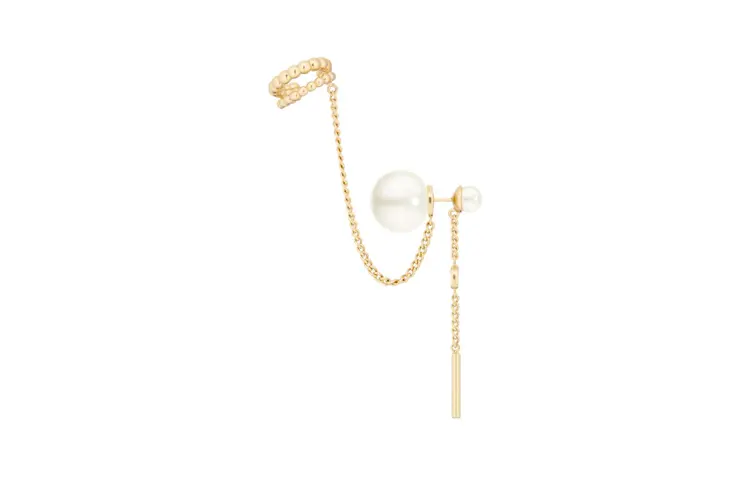DIOR Resin, Metal Earrings Women's Gold