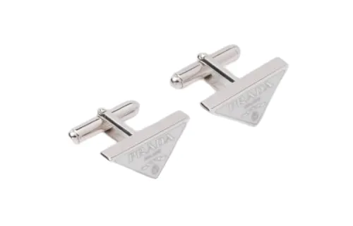 PRADA 925 Sterling Silver Earrings Men's