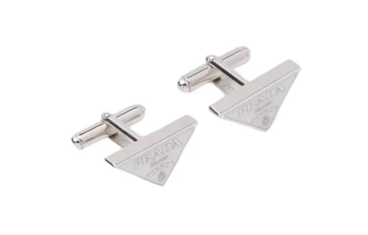 PRADA 925 Sterling Silver Earrings Men's