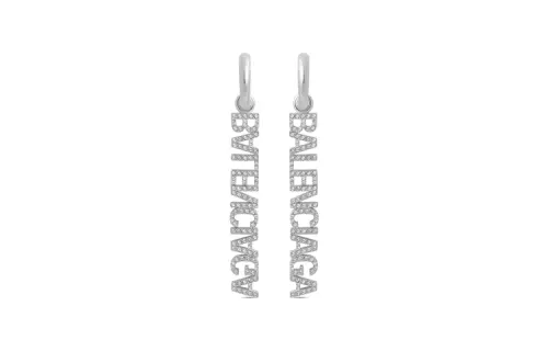 Balenciaga Earrings Women's Silver