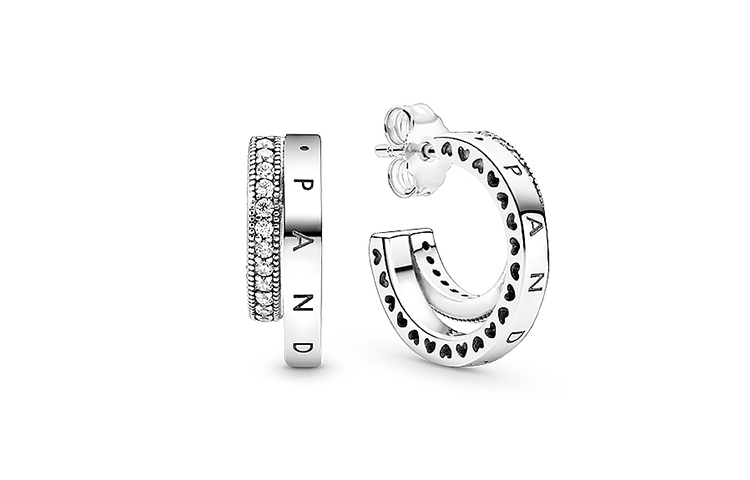 Женские серьги Pandora Pavé (серебряные)