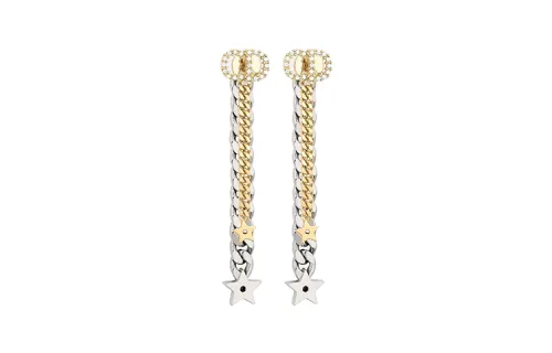 DIOR Earrings Women's Gold/Silver