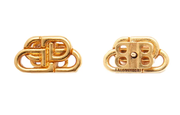 Balenciaga Brass Earrings Women's