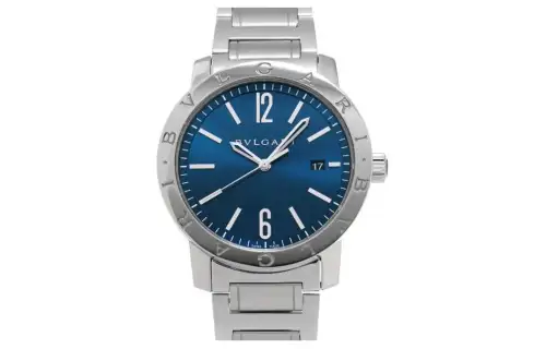 BVLGARI Wrist Watches Automatic Mechanical Movement Stainless Steel Watchband 41mm Blue Dial Unisex 30m Water Resistant