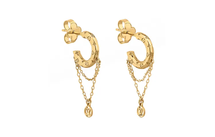 LOUIS VUITTON NANOGRAM Earrings Women's