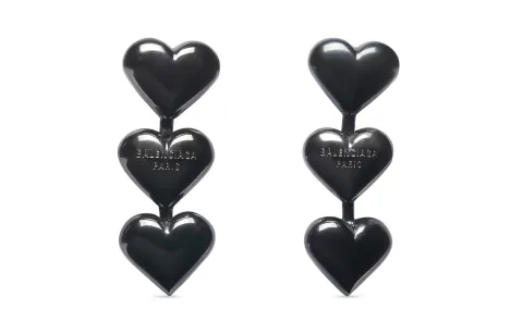 Balenciaga Earrings Women's Black