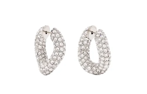 Balenciaga Loop Xxs Embellished Hoop Earrings