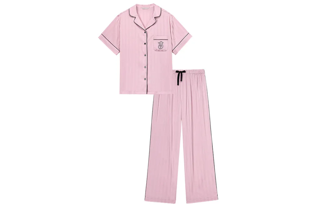 Victoria's Secret Pajama Set Women's Rose Purple