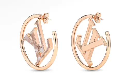 LOUIS VUITTON Stellar Earrings Women's Rose Gold