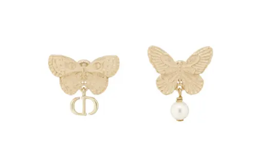 DIOR Resin, Metal Earrings Women's Gold