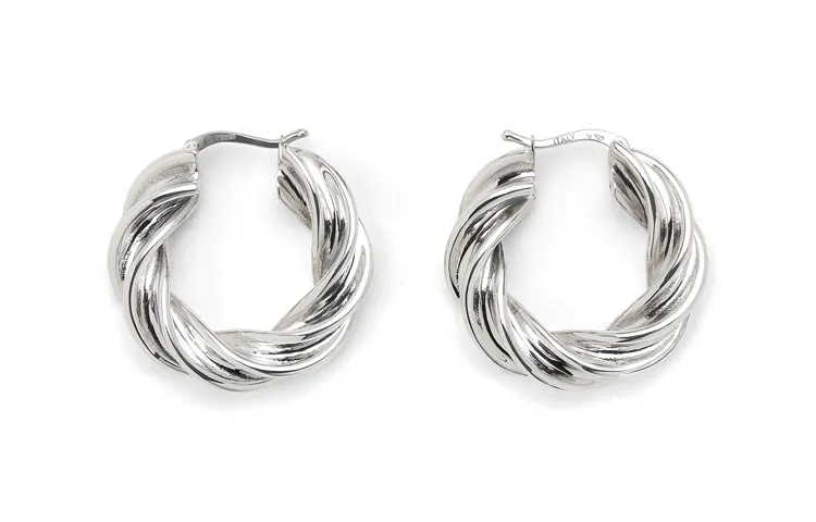 Bottega Veneta 925 Sterling Silver Earrings Women's