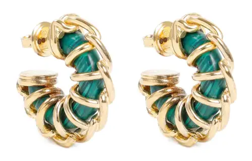 Bottega Veneta Earrings Unisex Green