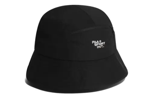 FILA Nylon Bucket Hats Unisex Black