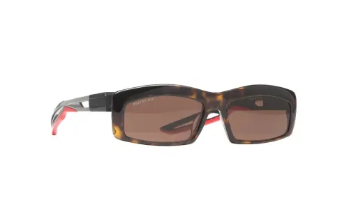 Balenciaga Acetate Irregular Shape Sunglasses Men's Tortoiseshell