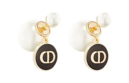 DIOR Earrings Women's Black
