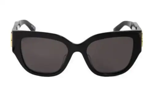 Balenciaga Irregular Shape Sunglasses Women's Black