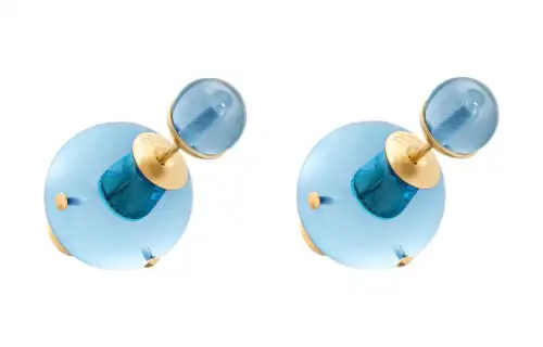 DIOR Logo Plaque Earrings