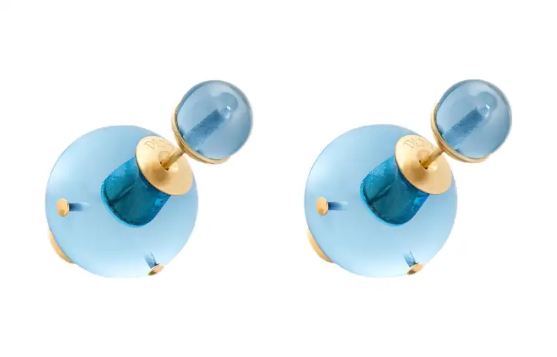 DIOR Logo Plaque Earrings