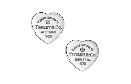 TIFFANY & CO. Return To Tiffany Collection Stud Earrings Women's Silver