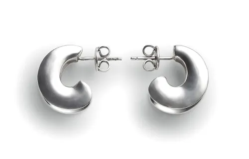 Bottega Veneta Earrings Women's Silver