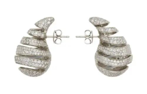 Bottega Veneta Earrings Women's Silver