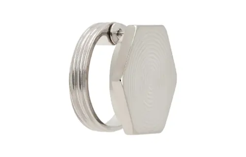 Maison Margiela Brass Earrings Unisex Silver