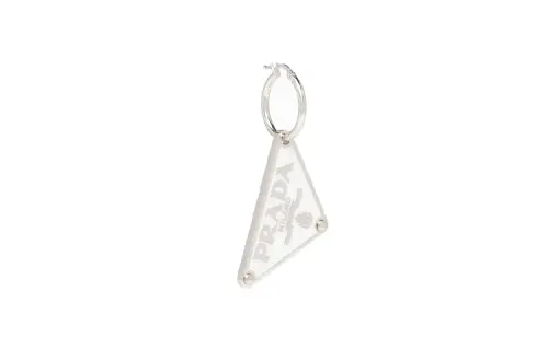 PRADA Symbole Earrings Women's White