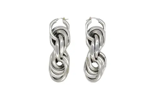 Bottega Veneta Silver Earrings Women's Silver