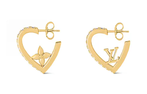 LOUIS VUITTON My Lv Love Earrings
