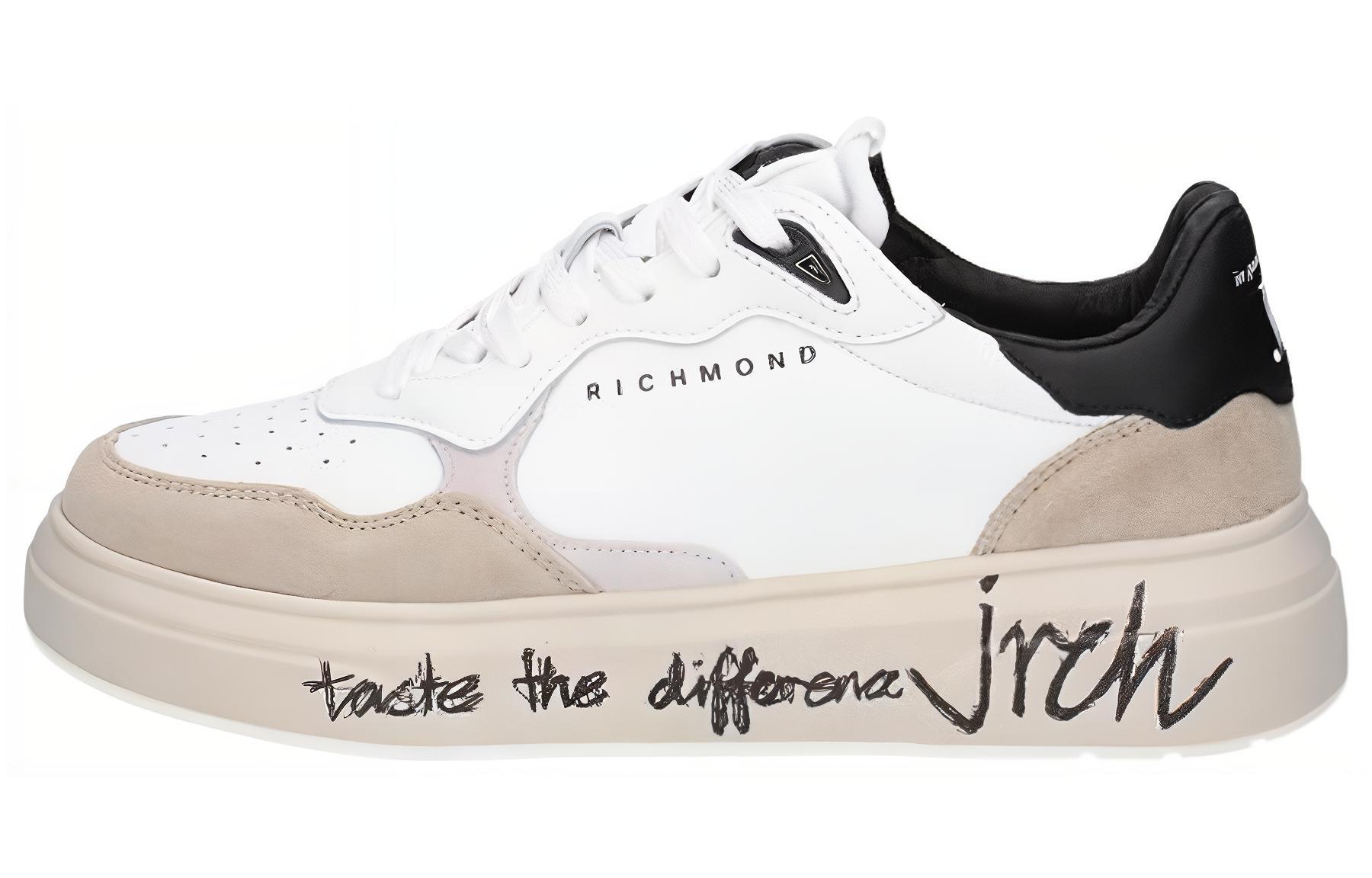 JOHN RICHMOND Удобный и универсальный низкий уровень панель обувь мужской стиль белый черный Пепел