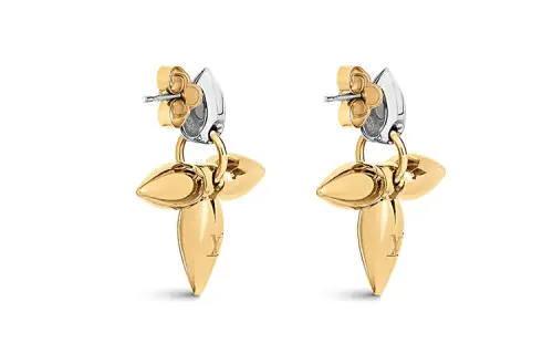 LOUIS VUITTON Louisette Earrings Women's Gold