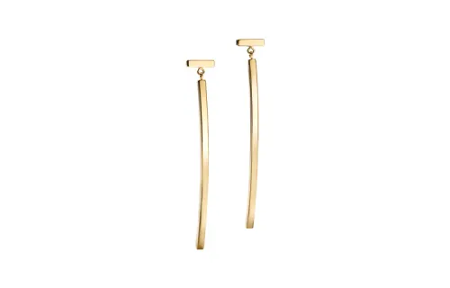 TIFFANY & CO. T 18K Gold Earrings Women's Gold