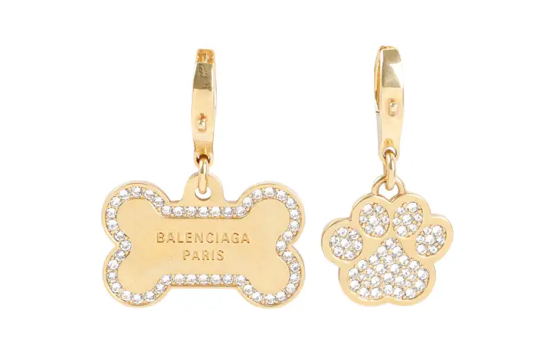 Balenciaga Earrings Women's Gold