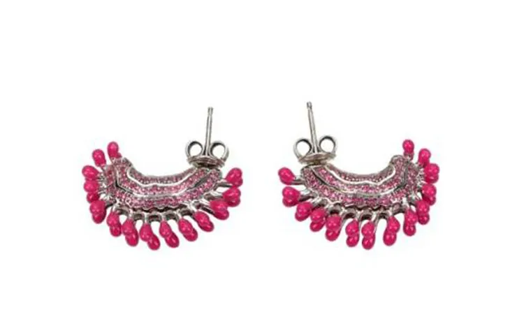 Bottega Veneta Metal Earrings Women's Pink