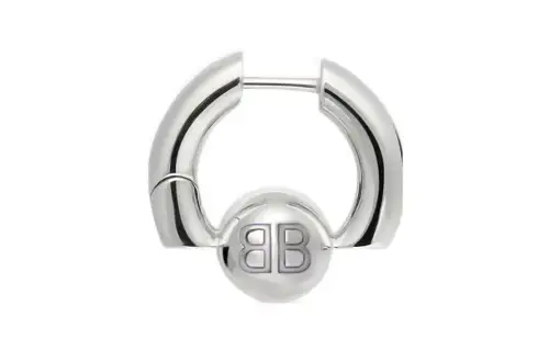 Balenciaga Earrings Women's Silver