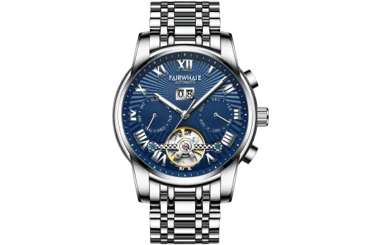 FAIRWHALE Starlight Collection Men's Watch Automatic Mechanical Movement Stainless Steel Watchband Watch