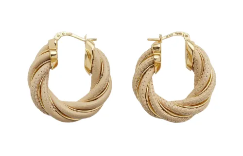 Balenciaga Twist Hoop Earrings