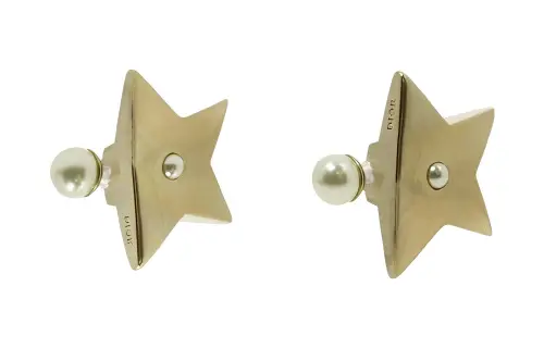 DIOR Stud Earrings Women's Gold