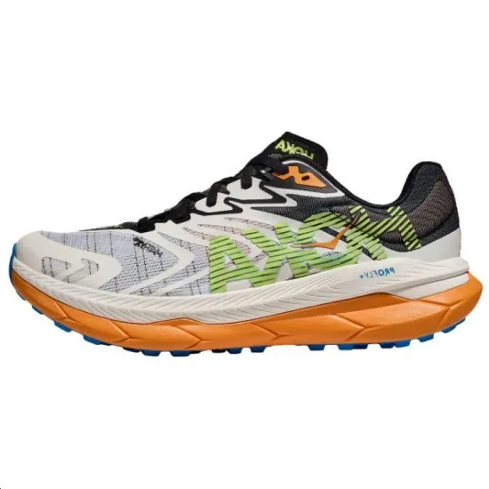 HOKA ONE ONE Tecton X Running Shoes Men Low-Top White Green Orange