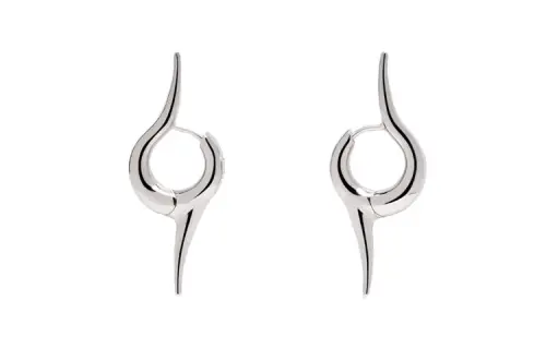 Balenciaga Earrings Women's Silver