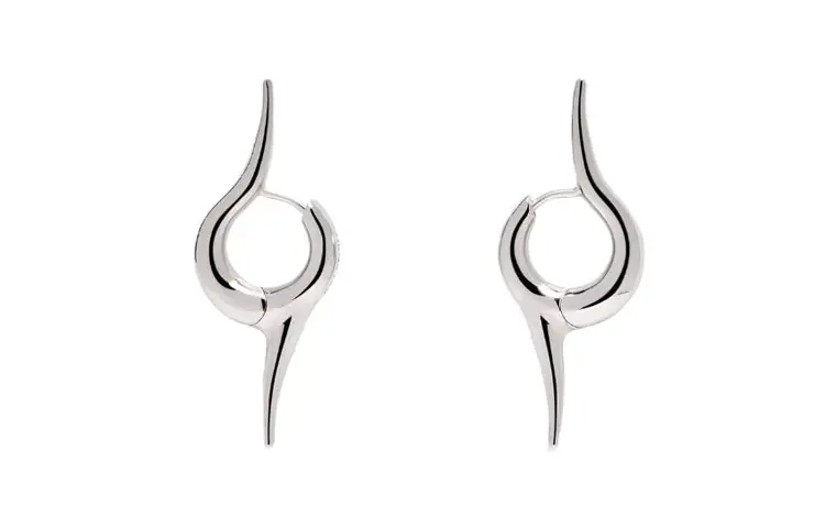 Balenciaga Earrings Women's Silver