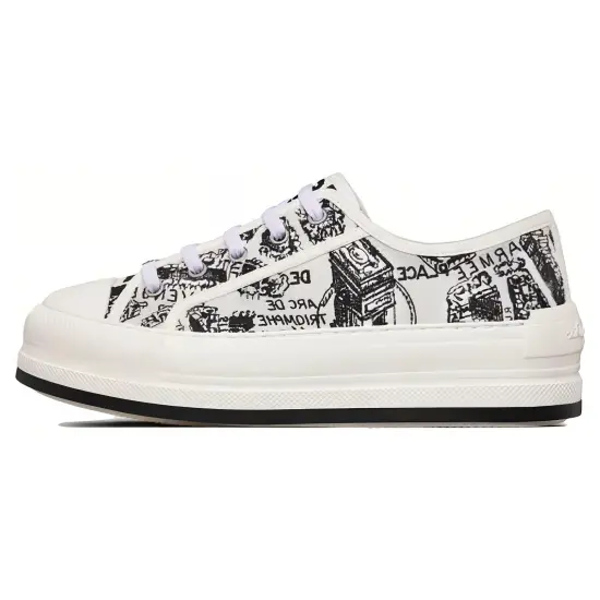 Walk'n'DIOR Skateboard Shoes Women's Low-Top White