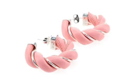 Bottega Veneta Twist Hoop Earrings