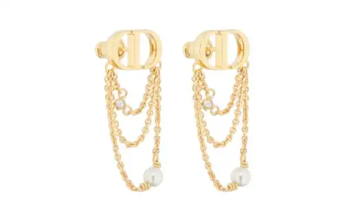DIOR Metal Earrings Women's Gold