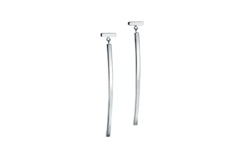 TIFFANY & CO. Tiffany Tiffany T series bar earrings 18K white gold T-shaped earrings