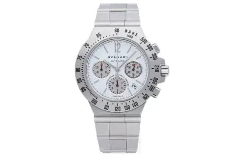 BVLGARI Wrist Watches Mechanical Movement Stainless Steel Strap 40mm White Dial Unisex ['100', 301050]m Waterproof