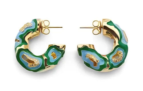 Bottega Veneta Earrings Women's Green